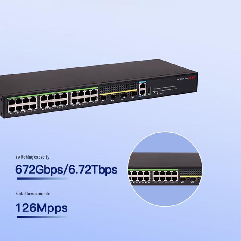 H3C S5135S-24T4S-EI-Q Layer 3 Managed Gigabit Switch