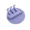 Seamless Rotatable Non-Punching Utility Hook Hangers Bathroom Kitchen Sticky Wall Triple Hook for Hanging Towel