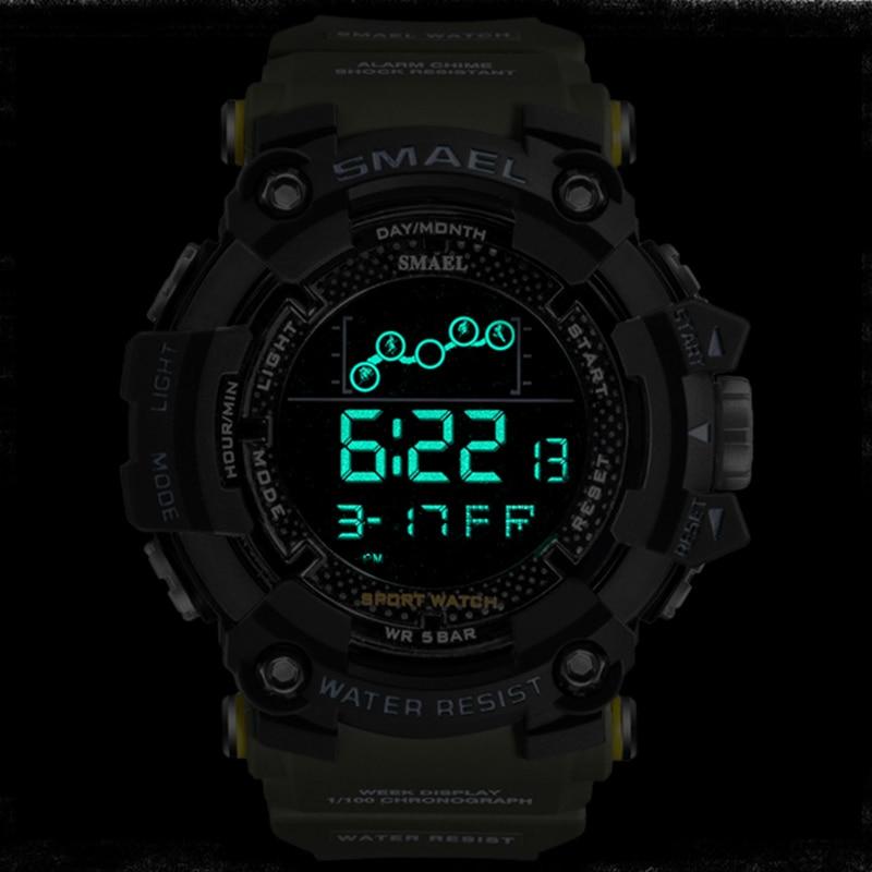 Mens Watch Military Water Resistant Sport Watch Army Led Digital Wrist Stopwatches For Male 1802 Relogio Masculino Watches