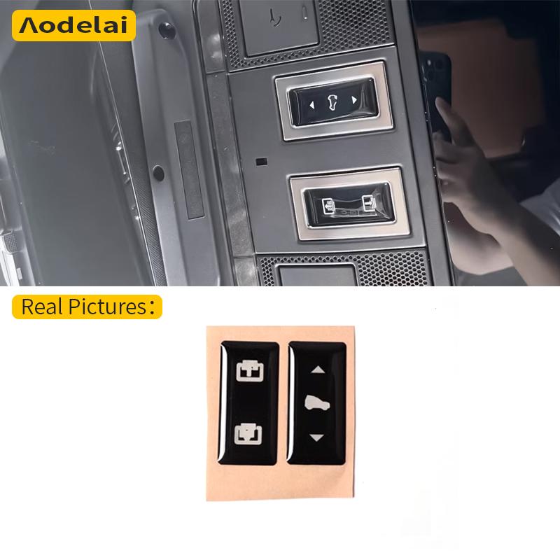 For 2020-2025 Land Rover Defender 90 110 Car air conditioning switch Sunroof switch Rear air conditioning button sticker