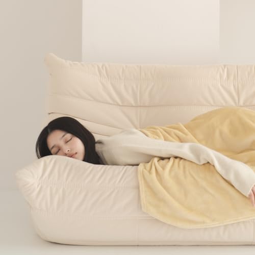Nishikawa Hauu Fluffy Blanket, Single, Yellow, Washable, Fluffy and Soft, FQ04045527