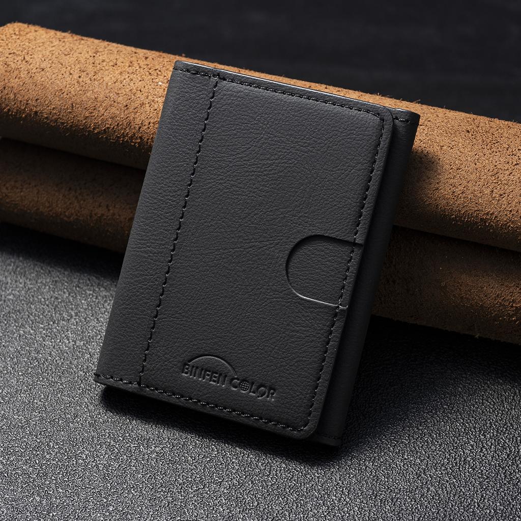 EUCAGR Artificial leather credit card magnetic elastic wallet(5 card slot)with strong magnetic accessories | ID card clip wallet