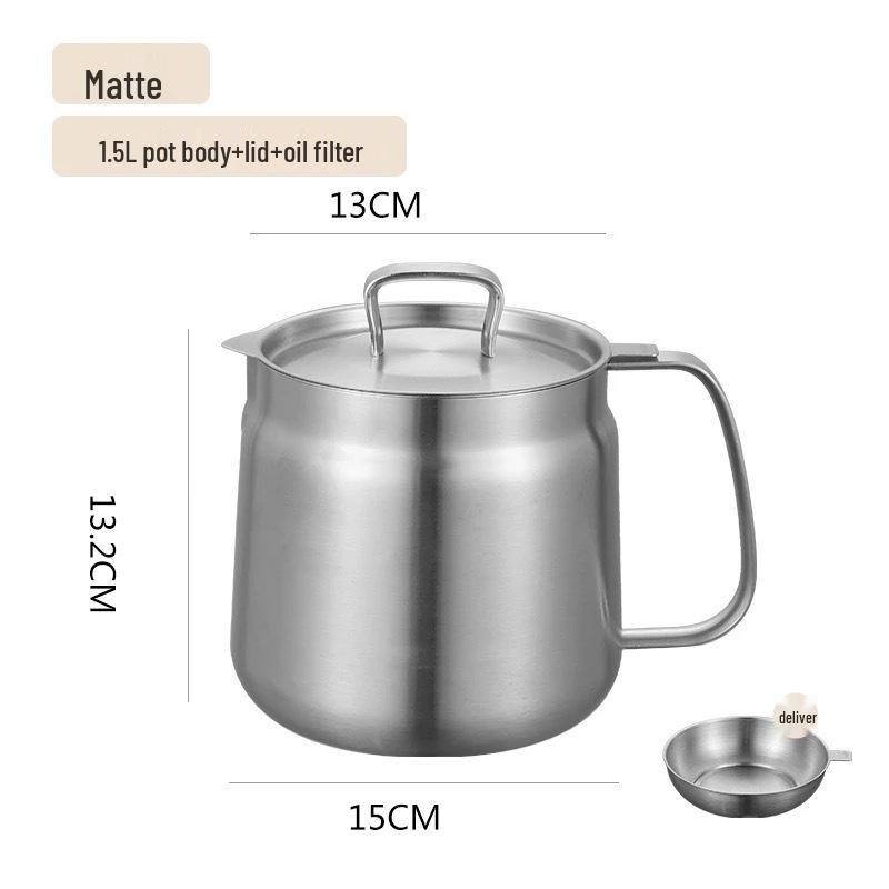 304 Stainless Steel Multifunctional Oil Pot with Filter and Storage Tank