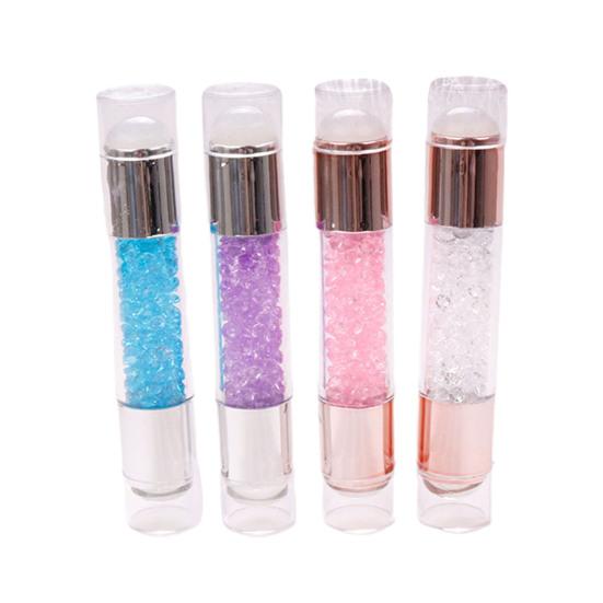 Maniküre Kunst Stamper Weiche DIY Malerei Galvanisieren Praktische Doppel Kopf Transparent Stempel Stift Werkzeug