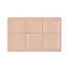 Cassette Intrecciato Pattern Snap Closure Lambskin Card Holder Women Accessories Lotus-Pink 651396VCQC46917