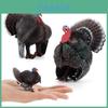Farm Animal Pvc Model Set Of Rooster And Turkey For Childrens Early Education And Learning