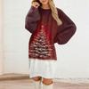 Women's Round Neck Casual Long Sleeve Plush Dresses
