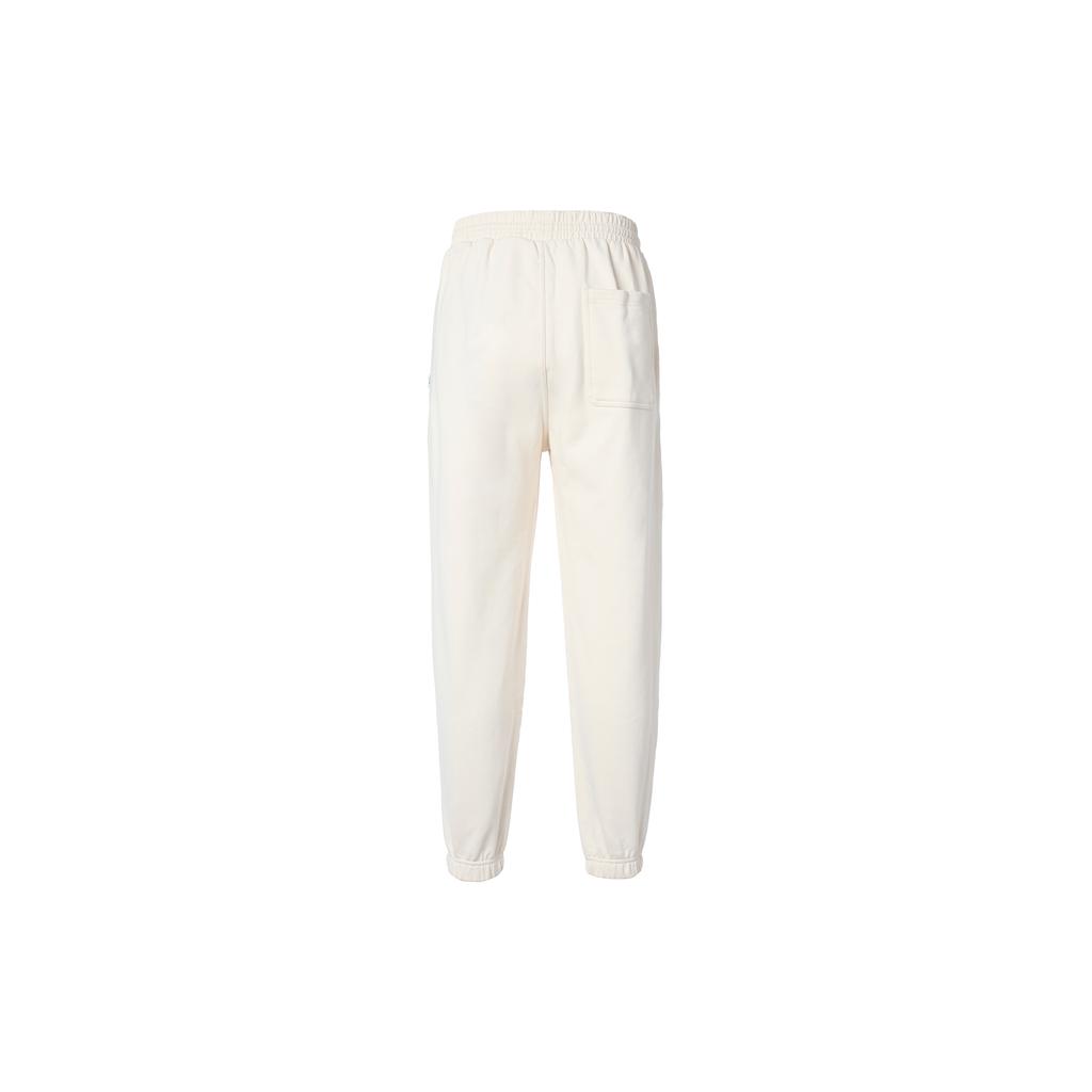 adidas Lounge Knitted Sweatpants Unisex Ecru Moderate Cuffed Pants IC4076