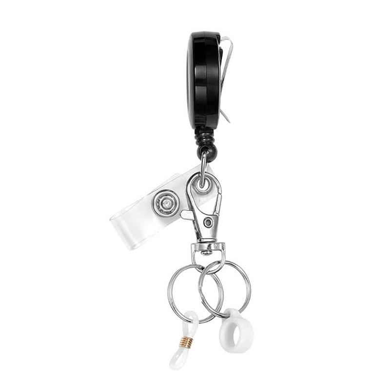 Einziehbarer Stifthalter Schlüsselanhänger Ausziehbarer Ausweishalter ID-Band Namenskarten-Ausweishalter Rolle Schlüsselring Outdoor-Werkzeug