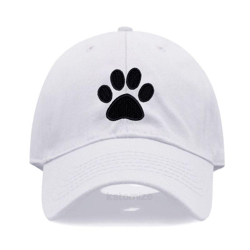 Dog Paw Vintage Washed Cotton High Quality Embroidery Dad Hat  For Men Women Baseball Cap golf caps Snapback Cap Wholesales