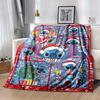 1pc. Christmas Stitch Cartoon Blanket, Festive Home Decor, Seasonal Throw for All Seasons, Unique Gift Idea for Friends and familyE048