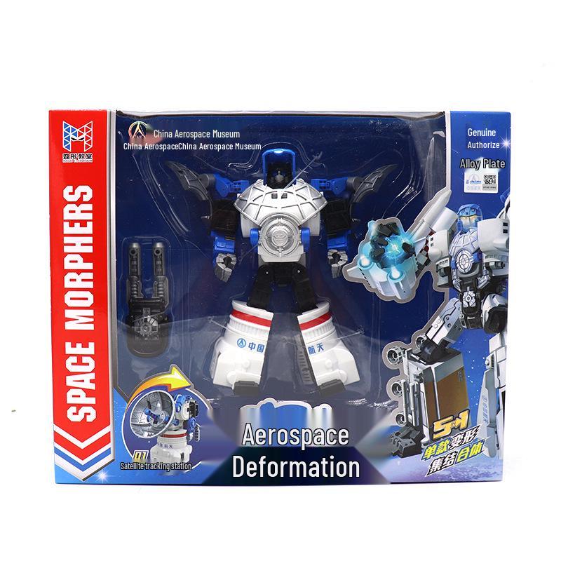 Aerospace Transformation 5-in-1 Mecha Robot Toys for Boys, Ages 6+