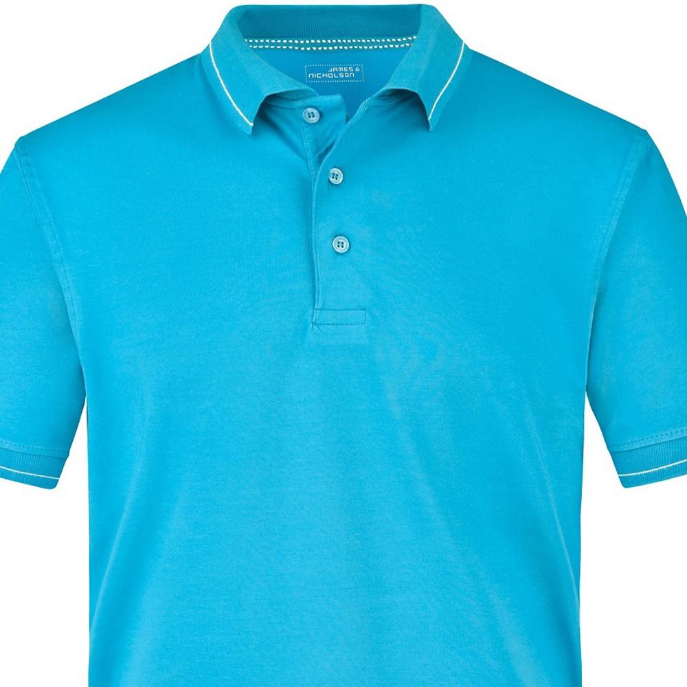 James and Nicholson Mens Elasticated Polo Shirt