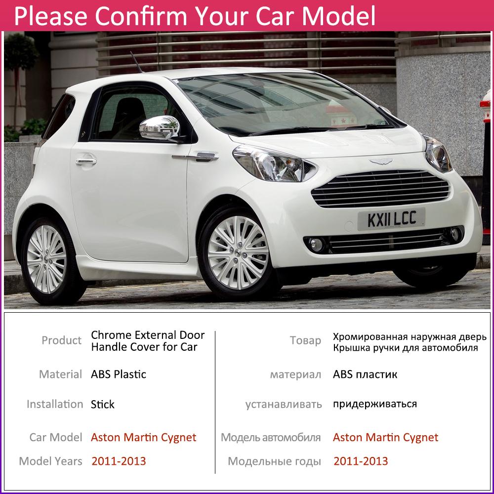 For Aston Martin Cygnet AJ10 10 2011~2013 Chrome Exterior Door Handle Cover Car Accessories Stickers Trim Set of 2Door