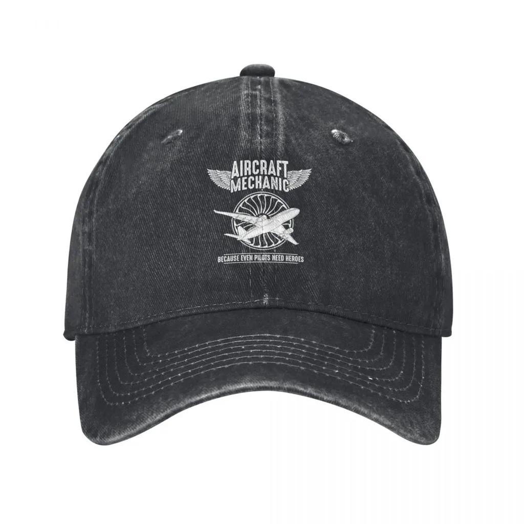 Airplane Mechanic Aviation Technician  Because Even Pilots Baseball Cap Vintage Mountaineering Unisexs Hats Womens