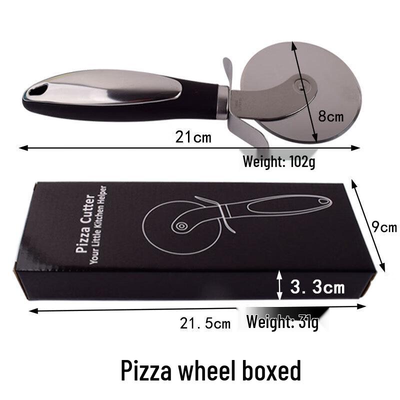 

ZISIZ Stainless Steel Pizza Wheel Cutter (2-Pack)