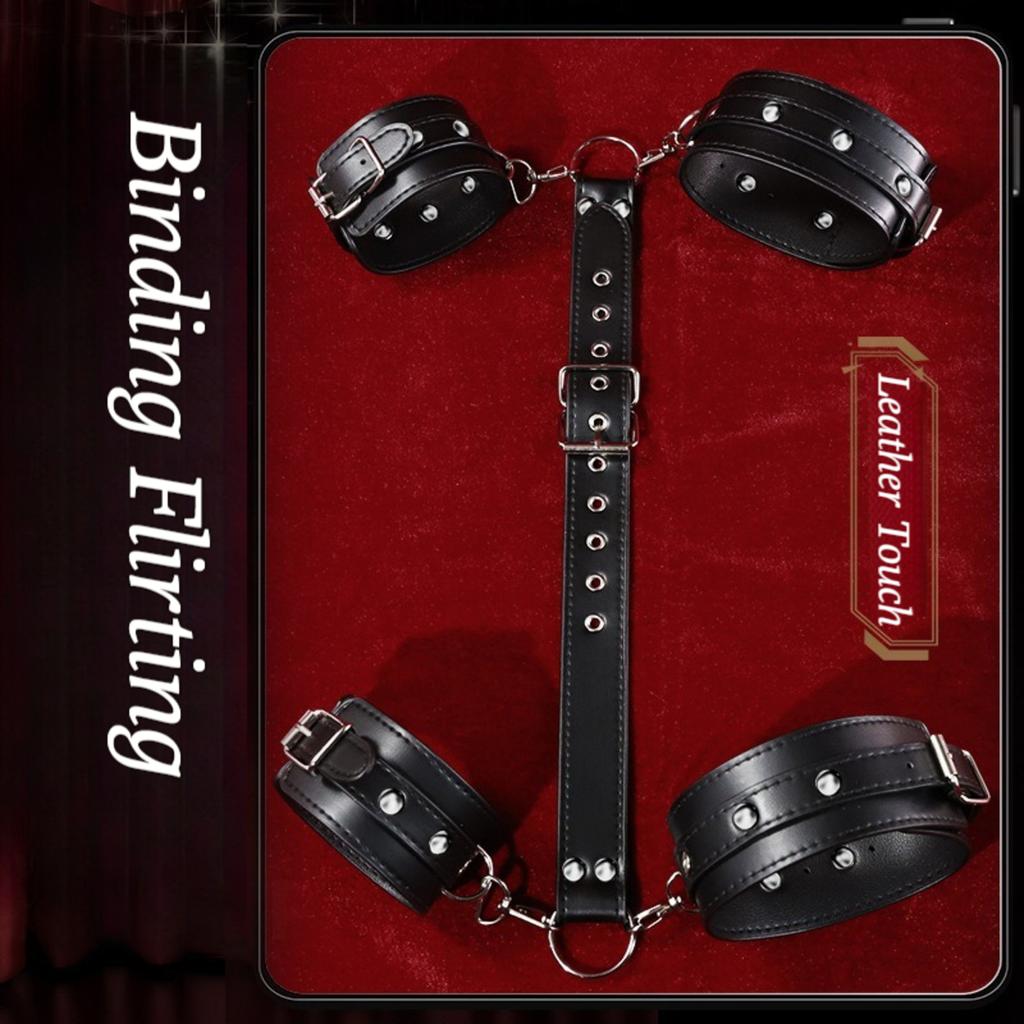 Arm to Handcuffs Restraints Bondage Adult Sex Toys PU Chest Strap Back Flirting Adjustable Bondage SM Sex Game For Couples