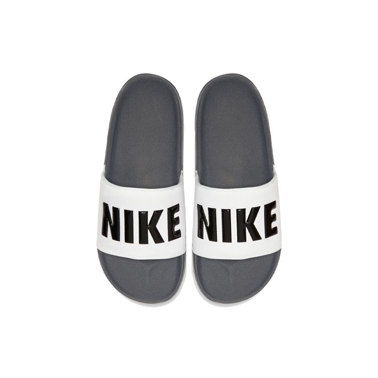 Nike Offcourt Slide Dunkelgrau Weiß Herren Sneaker Schwarz BQ4639-001
