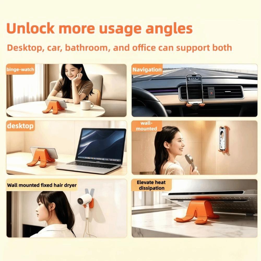Foldable X‑Shaped Phone Holder Anti-slip Silicone Mobile Phone Bracket Car Dashboard