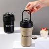 Stahl Thermosbecher Großer Deckel Tragbar Sport Wasserbecher Outdoor Bergsteigen Radfahren Wasserflasche Langlebig Langlebig
