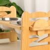 Elevated Cat Bowl Stand Comfortable Feeding Position Adjustable Height Anti-spill for Healthy Eating Habits