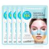 SADOER Regenbogen Kollagen Tuchmaske Sakura Hyaluronsäure Anti-Aging Aufhellend Feuchtigkeitsspendend Gesichtsmaske Koreanische Kosmetik