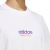 adidas T Shirts Men's White Crew Neck Moderate Straight Fit JD6402