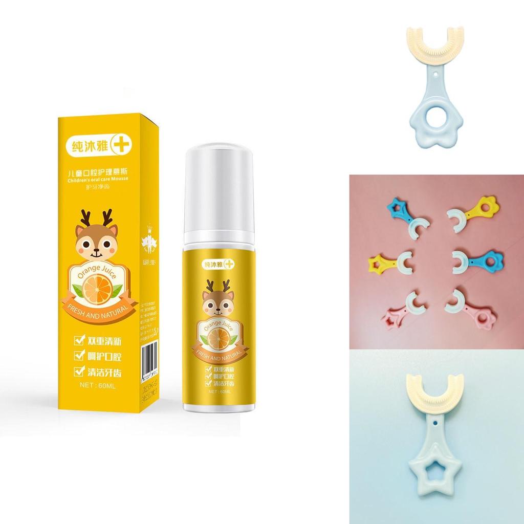 Silicone Baby Toothbrush For Infants And Toddlers With U-shaped Design**