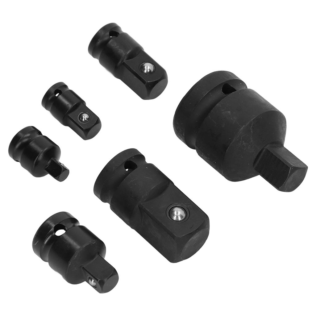 Stecknussadapter-Set Chrom-Wolframstahl 1 3/4 1/2 3/8 1/4 Antrieb Schlagadapter für Heimwartung
