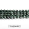 Jing Suo Natürliche Grüne Jade Runde Perlen für DIY Schmuck und Armbänder
