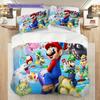 Super Mario Adventure Set Threepiece Set 1 Duvet Cover 2 Pillowcase Without Core Duvet Cover And Pillowcase Soft And Comfortable