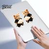 Adhesive Animal Sticker 1 Pair Elastic Belly Anxiety Stress Relief Fat Tummy Decal Dog Cat Horse Pinch Silicone Anti-collision