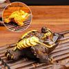 Color-Changing Ceramic Golden Toad Tea Pet