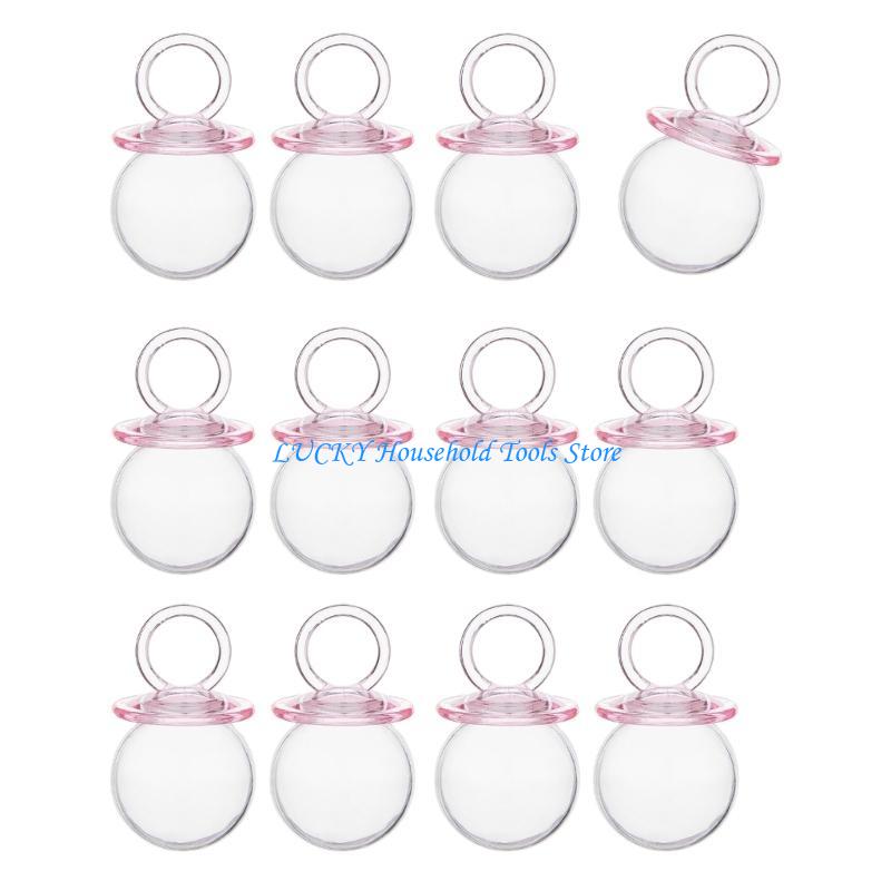 J0MC Pack of 12 Cuteness Pacifier Candy Holders Suitable for Baby Party Decorations
