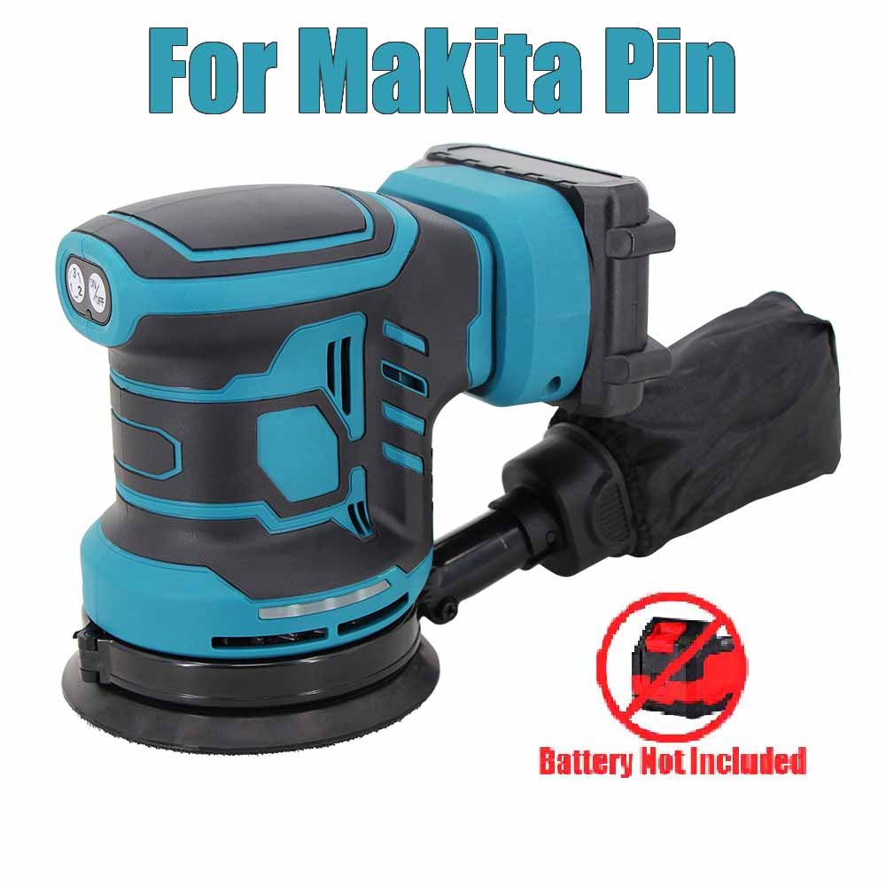 For Dewalt 20V Battery Cordless Disc Random Orbital Sander 3 Speeds Adjustable Brushless Grinding Polisher Bare Tool For Makita