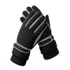 Winter Skiing Gloves for Men  Thickened with Fleece  Outdoor Cycling Windproof and Cold Proof  Touch Screen  Fashionable Five Finger Warm Gloves