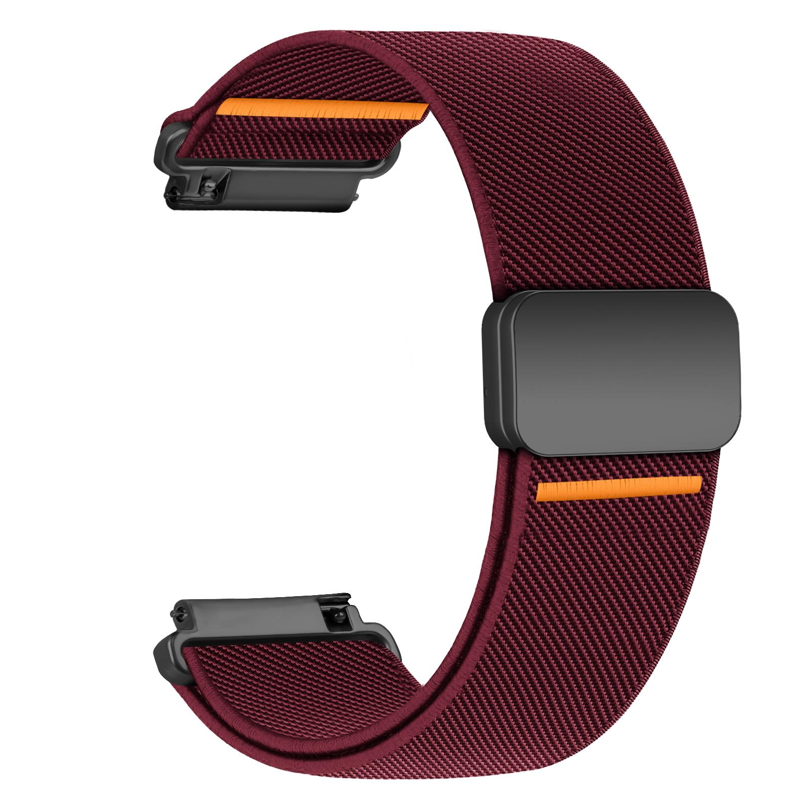 

Band For Amazfit GTS 4/2/2e/3/GTS2 Mini/GTR/4/3/Pro/GTR2/stratos Magnetic Nylon Bracelet Amazfit bip 5 6 20mm/22mm Watch straps 20mm watch straps вино красного