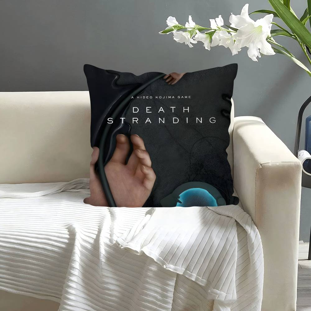 Game Death Stranding Pillow Case Square Pillow Bedroom Sofa Leisure Comfort Cushion Car Living Room Home Decoration