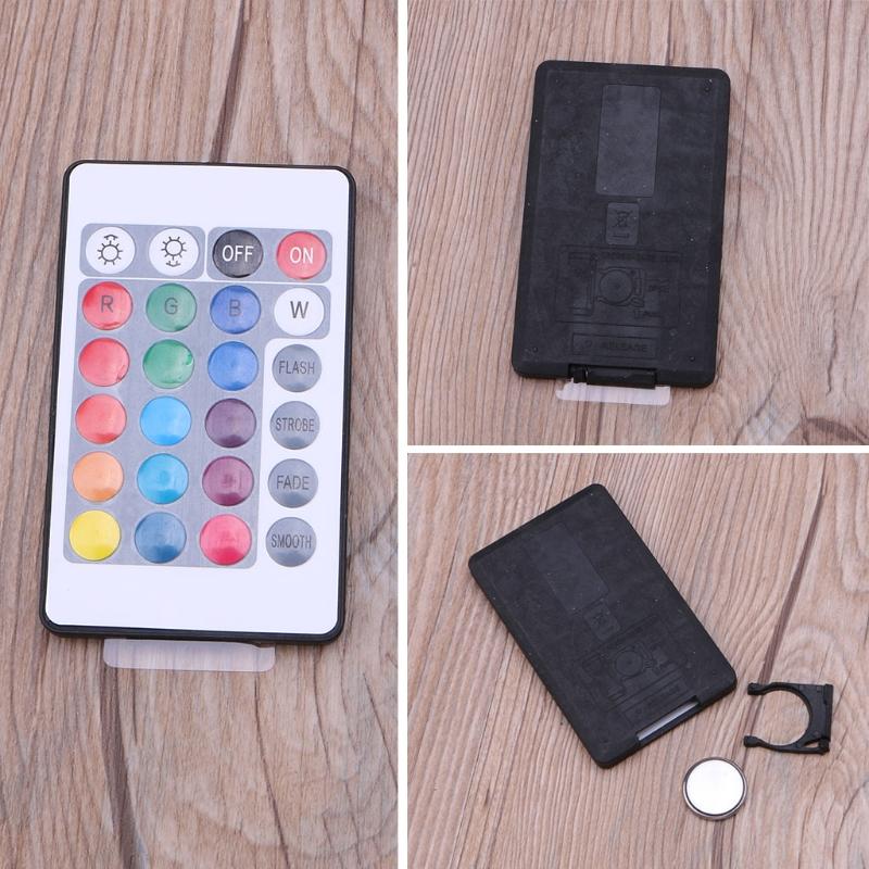Novelty Resin Display Wood Adjustable Light Base with Remote Control LED 12 Colors RGB DIY Night Light for Home Decor
