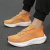 Elastic Anti Slip Sole Mesh Lined Men Summer Casual Running Footwear Vent Light Comfort For Indoor Outdoor Daily Walking