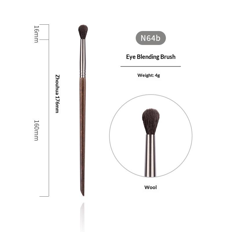 Professional Animal Hair Makeup Brush Set Complete Soft Bristles for Eyeshadow Lip Foundation Beginner Use