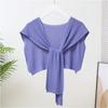 Autumn Winter Knit Shawl Bib For Women Elegant Shoulder Wrap Scarf Neck Warmer Cozy Cape Style Fashionable Accessories