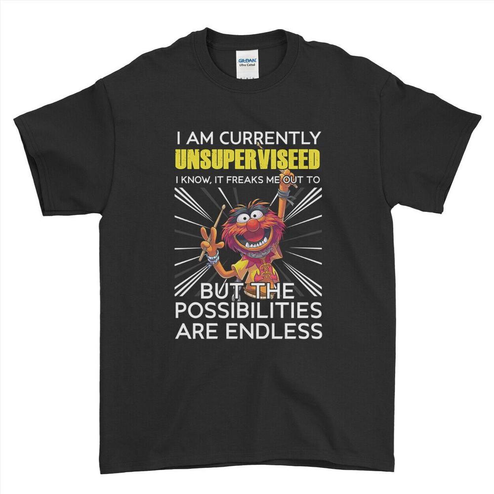I Am Currently Unsupervised Sarcasm Sarcastic Funny Rude T-shirt Mens Womens S