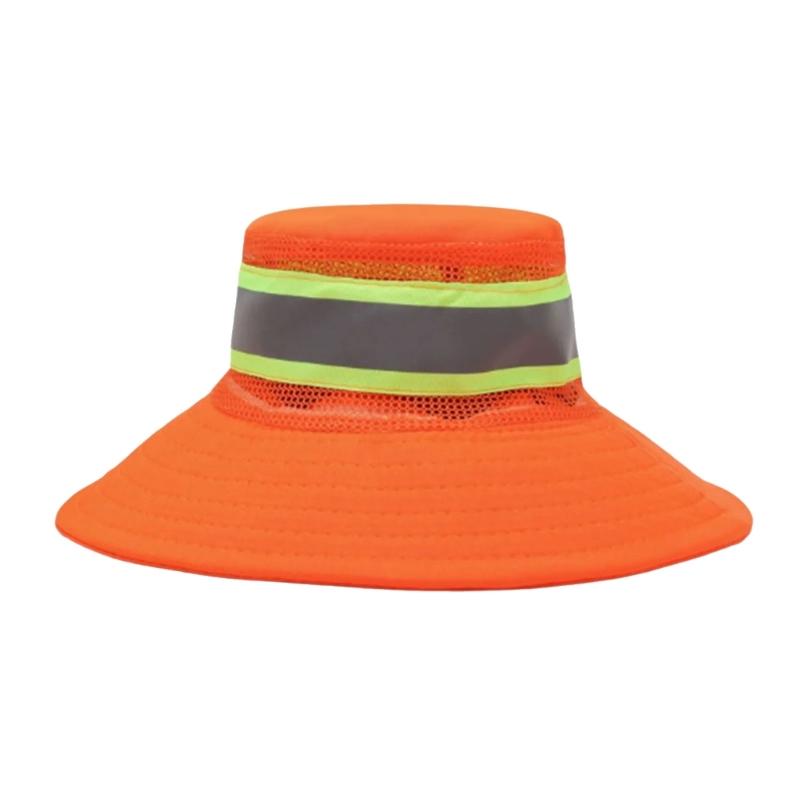 

Lightweight Travel Hat Breathable Polyester Sun Cap With Reflective Strips For Running And Hiking оранжевый