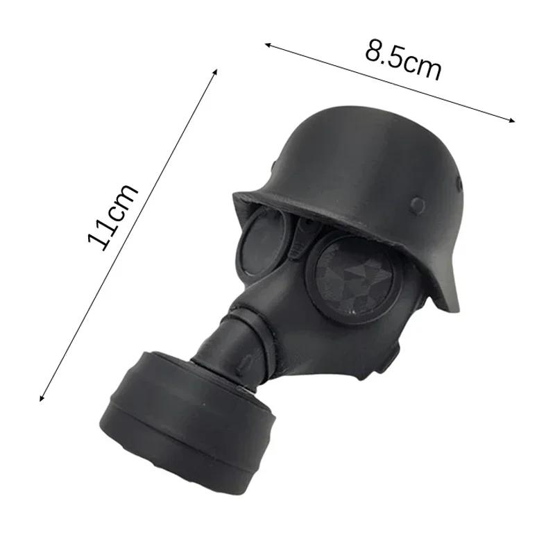 5stylesTrailer Hitch Cover with Steel Helmet and Gas Mask 3D Printed Trailer Hitch Ball Cover Prevent Receiver Tube From Rusting