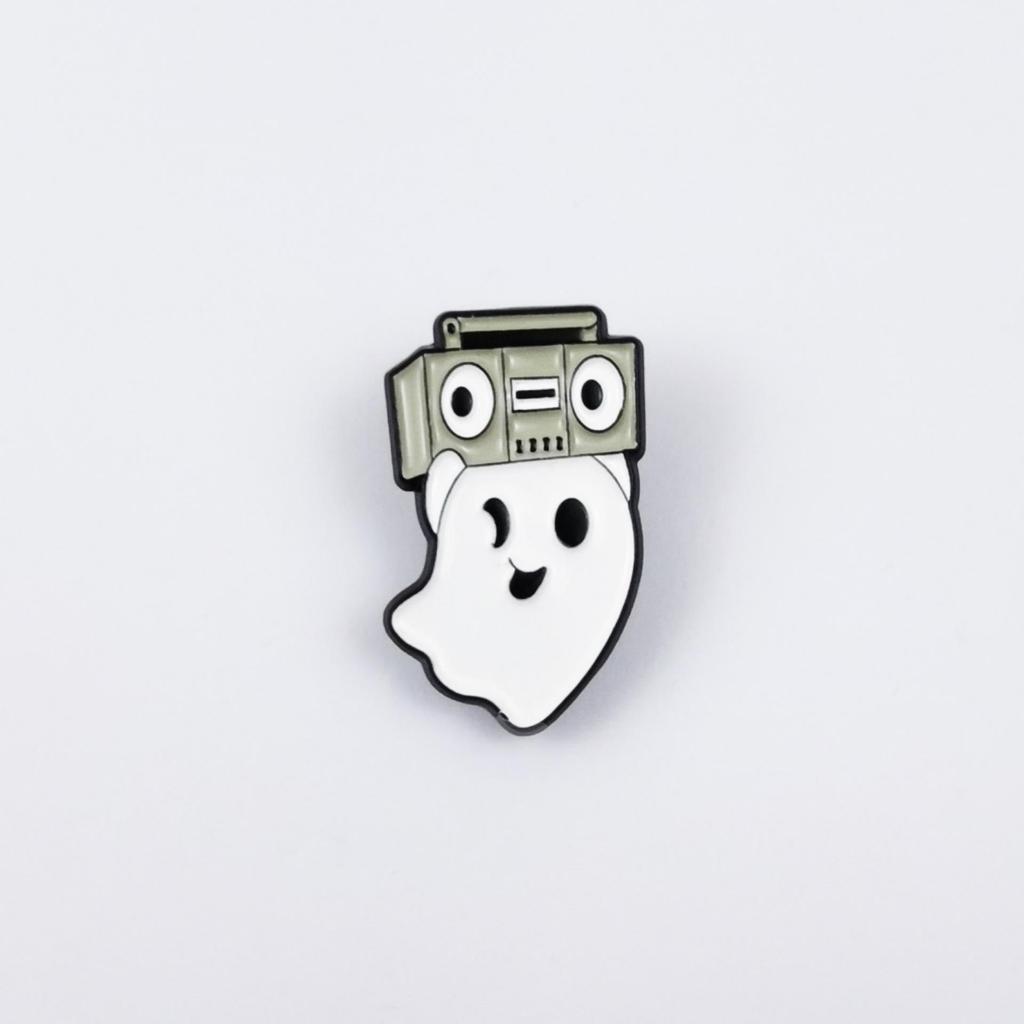 Little Ghost Brooch - Halloween Cartoon Series Badge for Children's Backpack Decoration