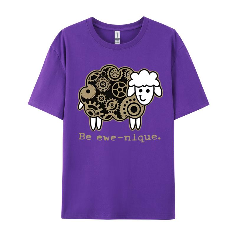 Be Ewe-nique SteamPunk Gear Industria T-Shirt Personalized T-shirt Prevalent Mens Tshirts Cotton Tops & Tees Print S разноцветный