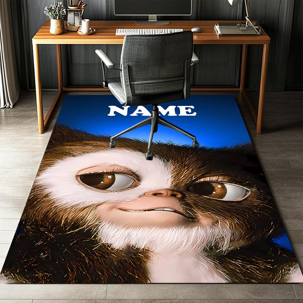 Custom Name Gremlins Printed Carpet,Rug for Office Chair Living Room Bedroom Kitchen Room Decor Gifts.