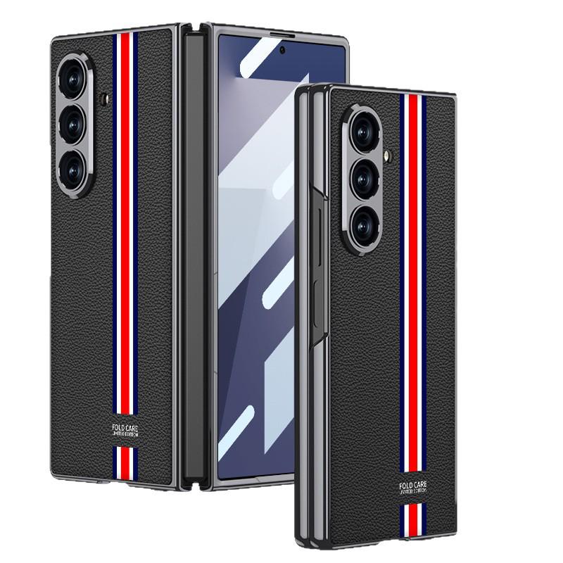 Luksusowe etui ochronne ze skóry PU dla mężczyzn na Samsung Z Fold7