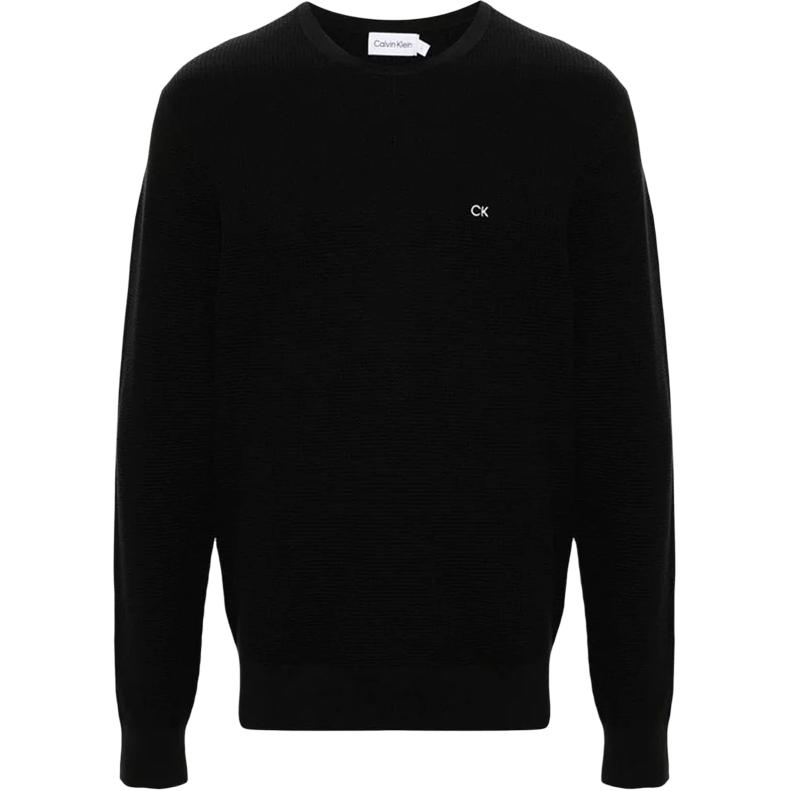 Calvin Klein Letter Pattern Crew Neck Pullover Casual Knit Sweater Men sweater K10K113031 M